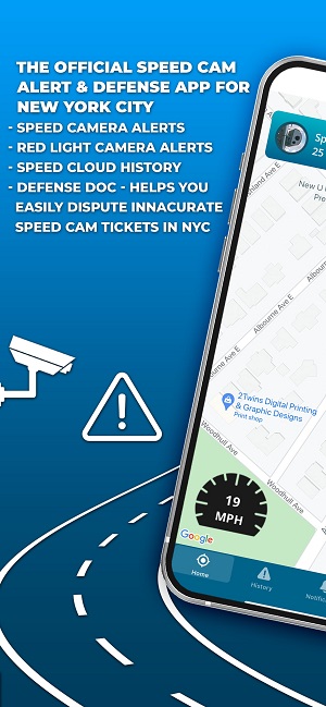 Speed Camera Alert & Defense App for NYC